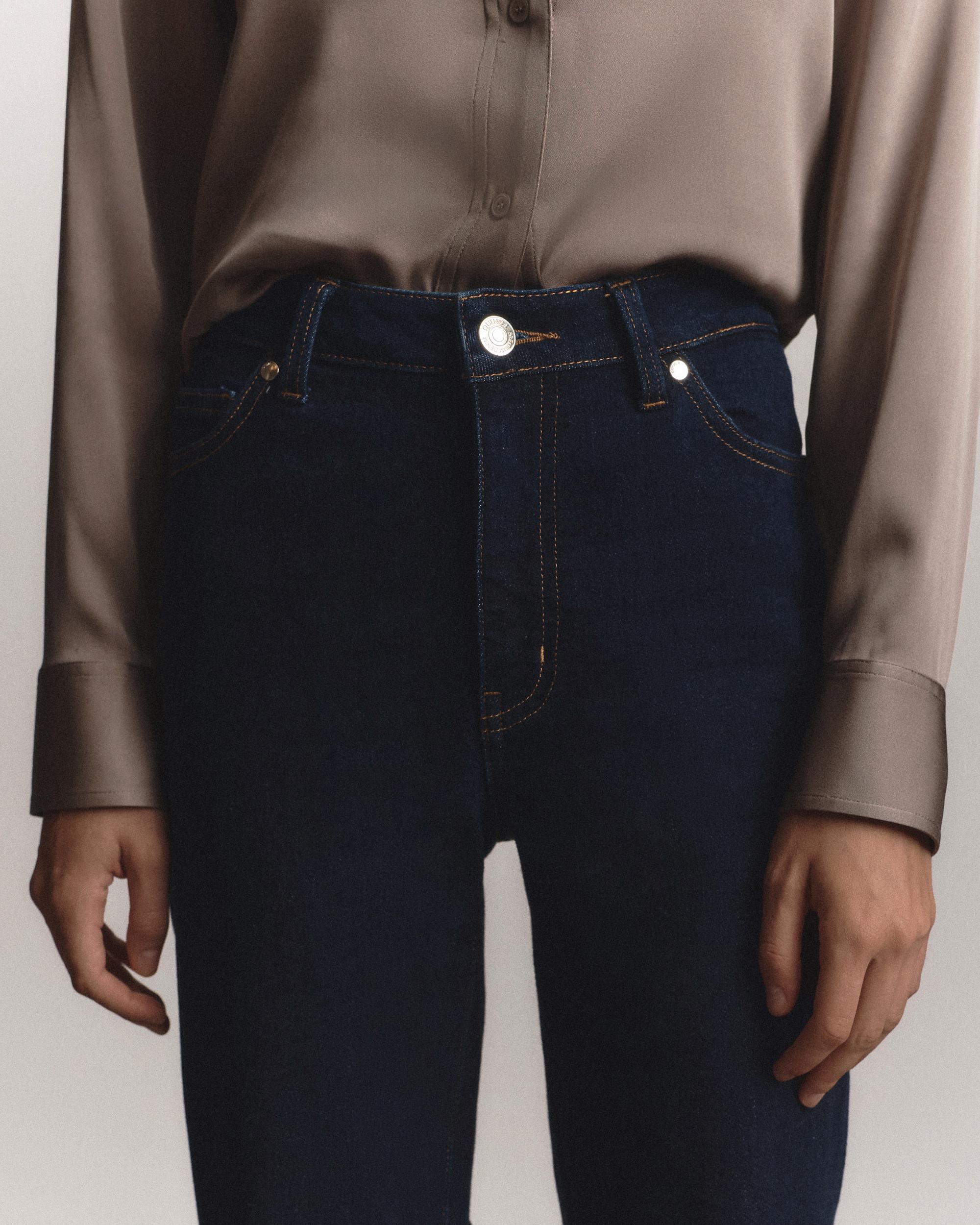 Quince | Women's Bella Stretch Straight Jeans Organic Cotton Product Image