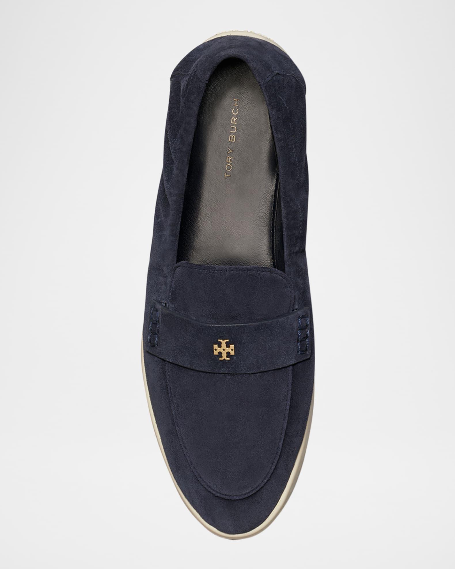 Sporty Suede Slip-On Loafers Product Image
