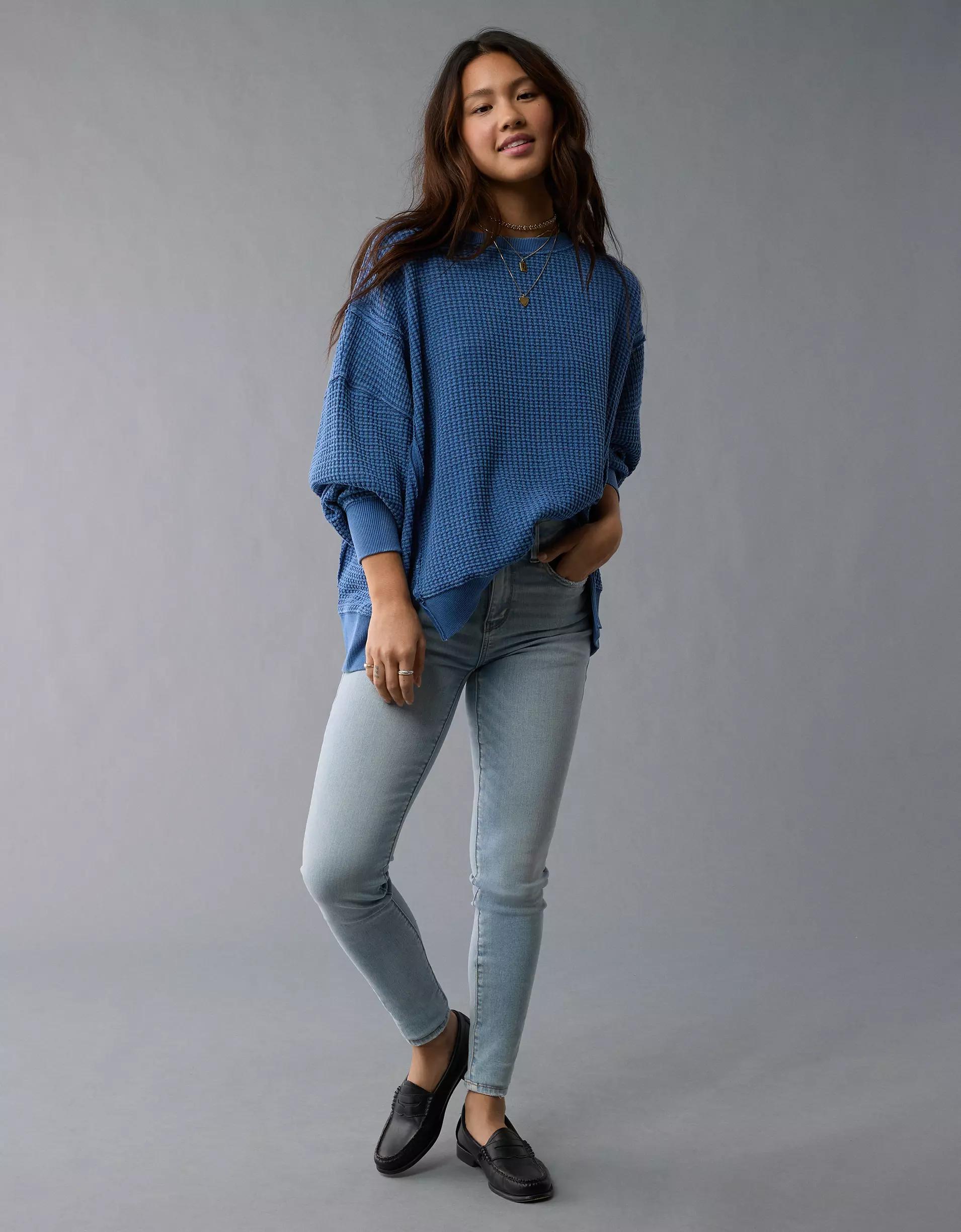 AE Big Hug Waffle Sweatshirt Product Image