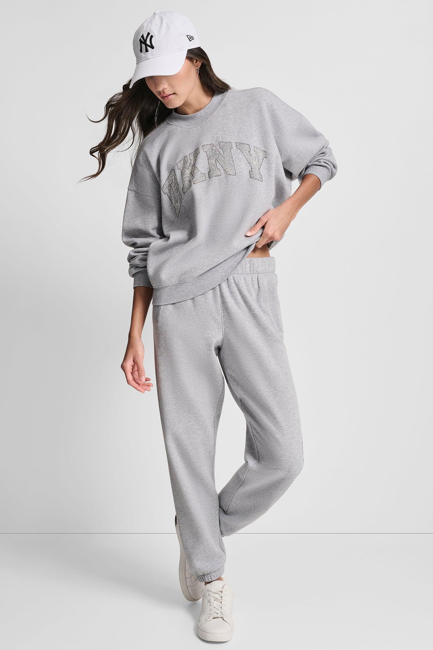 EXPLODED RHINESTONE VARISTY LOGO HIGH RISE RELAXED Product Image