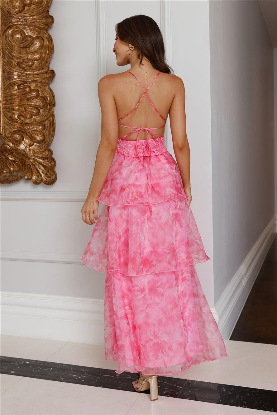 About Her Beauty Maxi Dress Pink Product Image