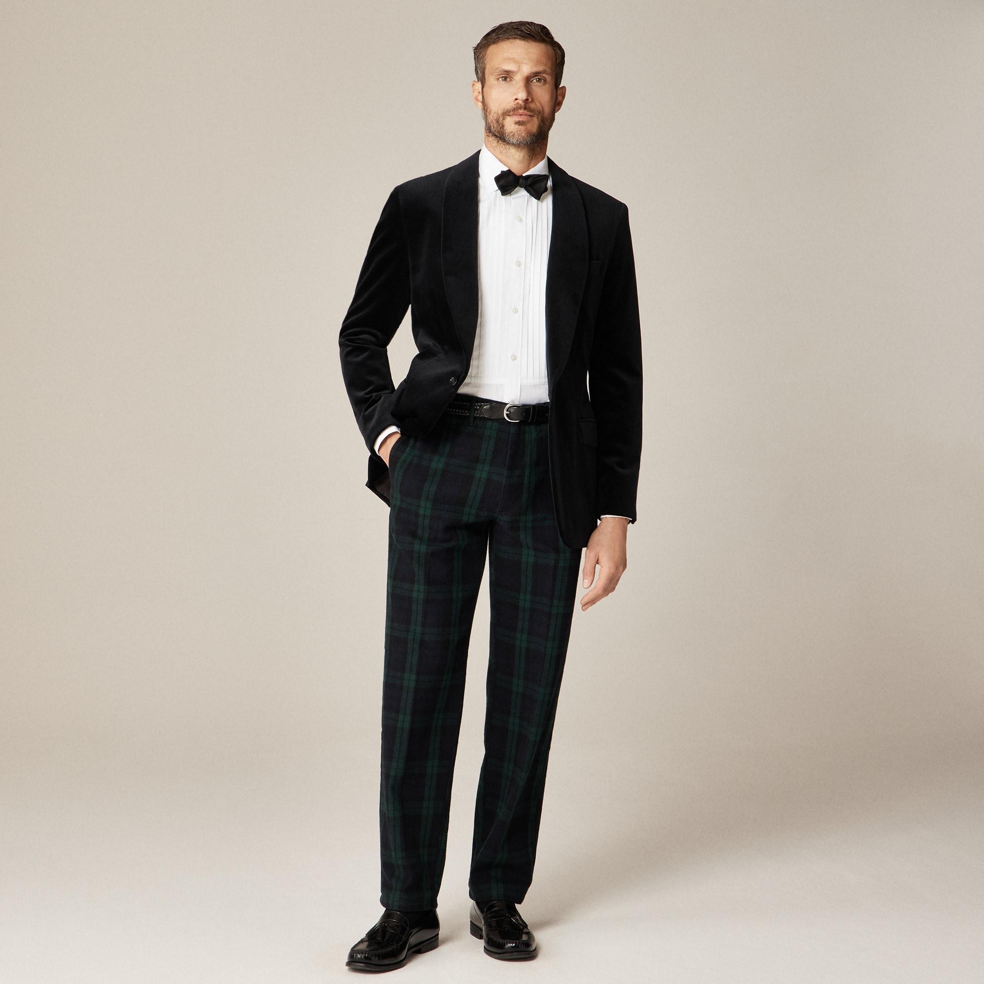 Shawl-collar dinner jacket in velvet Product Image