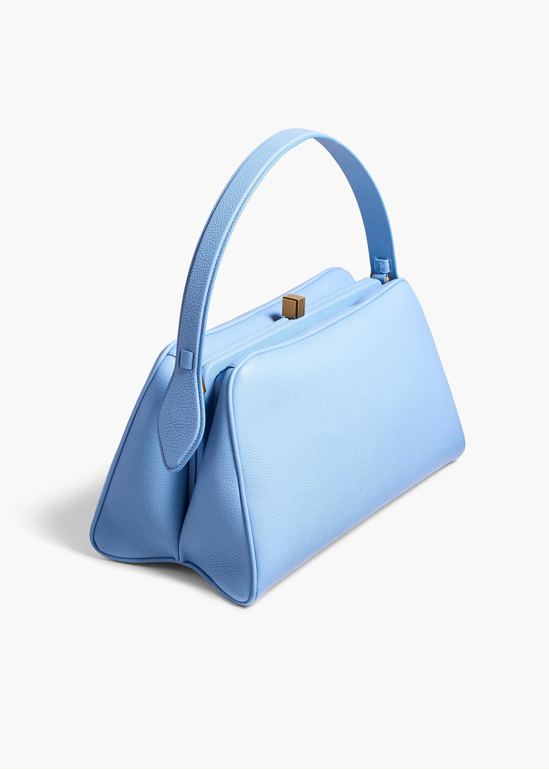 Cate Bag in Sky Blue Pebbled Leather Product Image