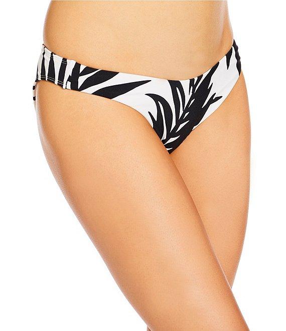 GB Leaf Print Extra High Leg Scoop Front Swim Bottom Product Image