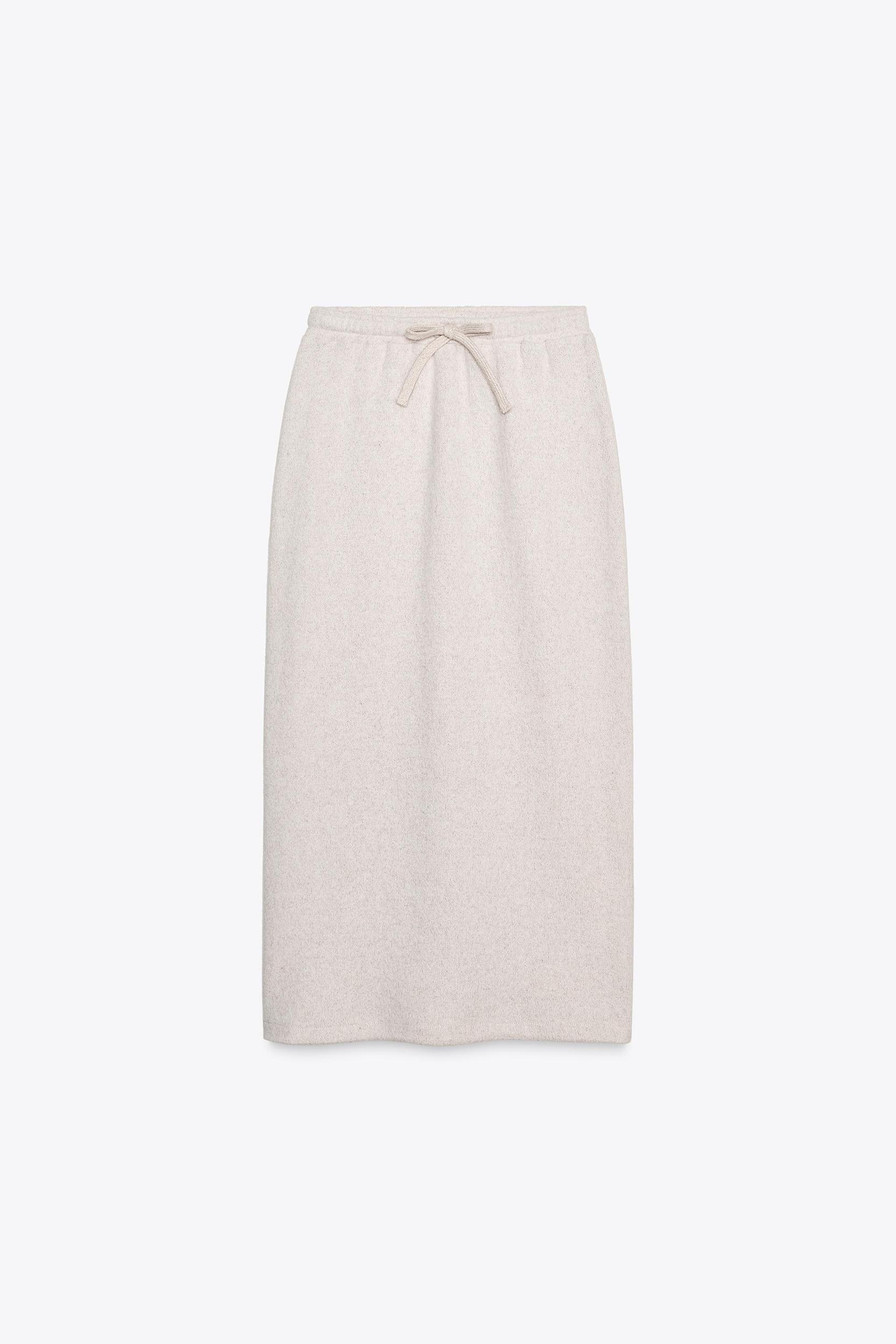 SOFT RUSTIC MIDI SKIRT Product Image