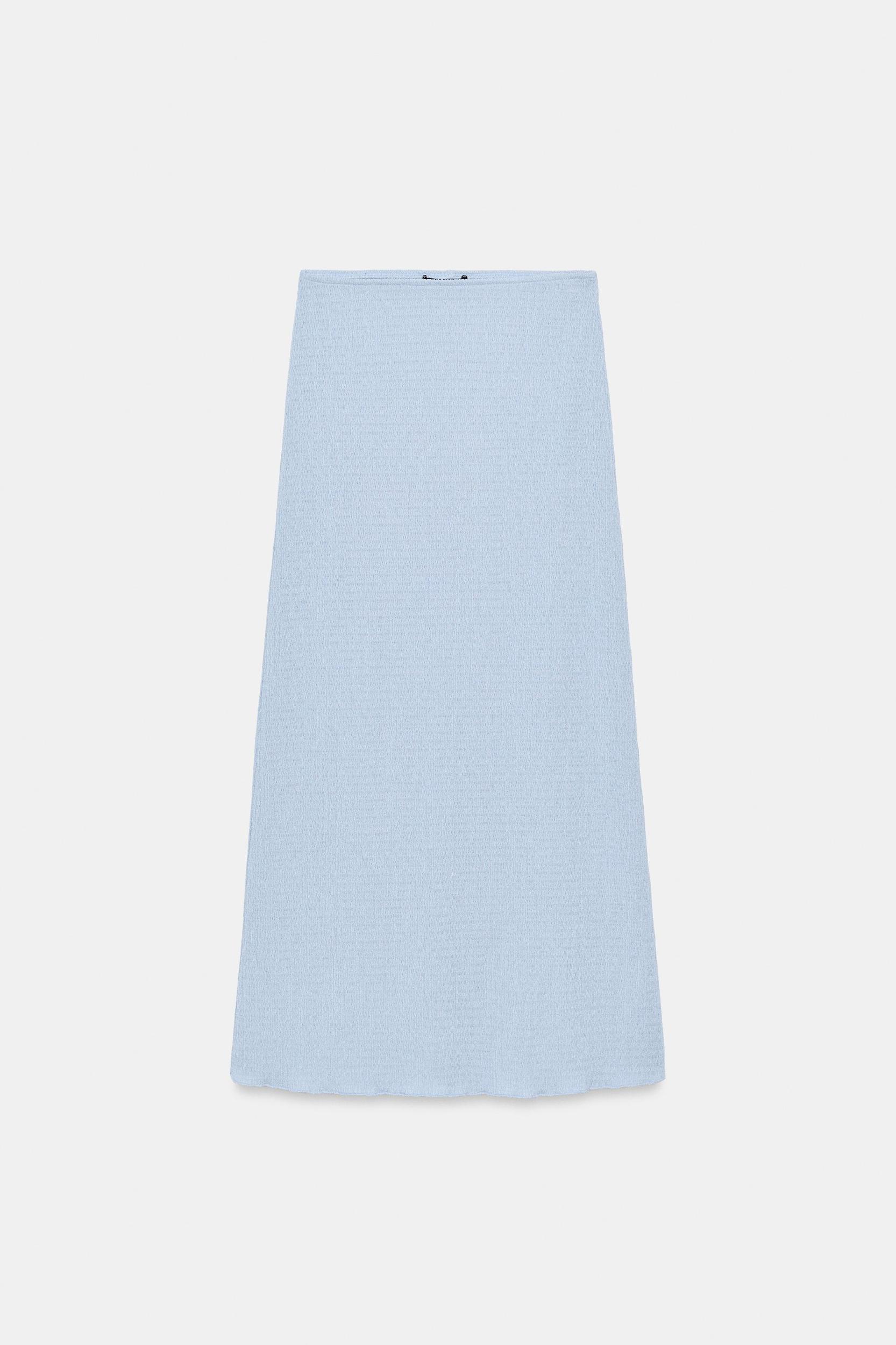 TEXTURED MIDI SKIRT Product Image