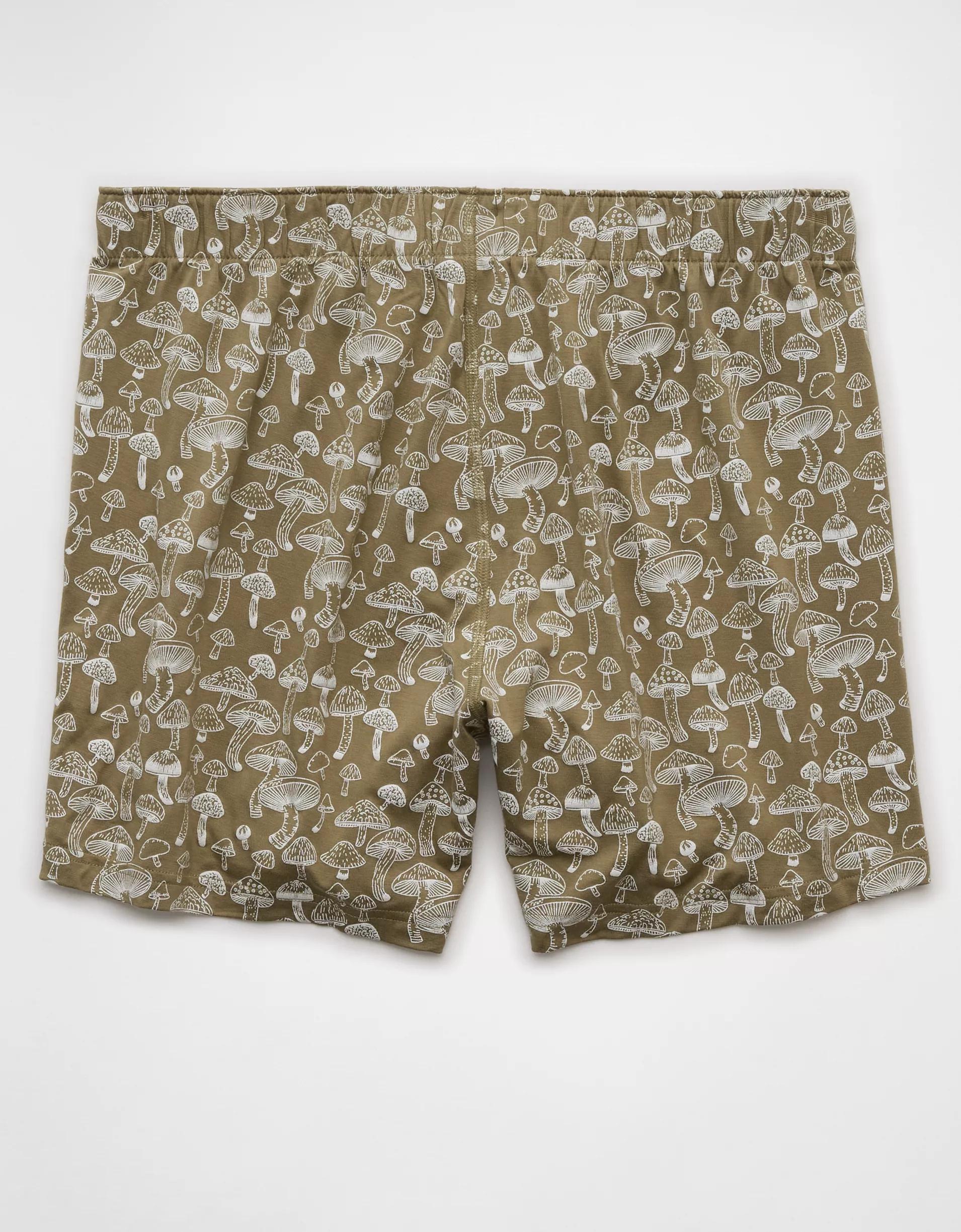 AEO Men's Mushrooms Slim Knit Ultra Soft Boxer Short Product Image