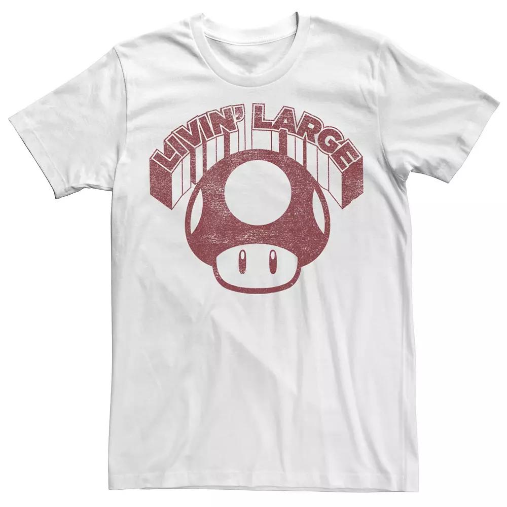 Men's Super Mario Mushroom Livin' Large Tee,  Product Image