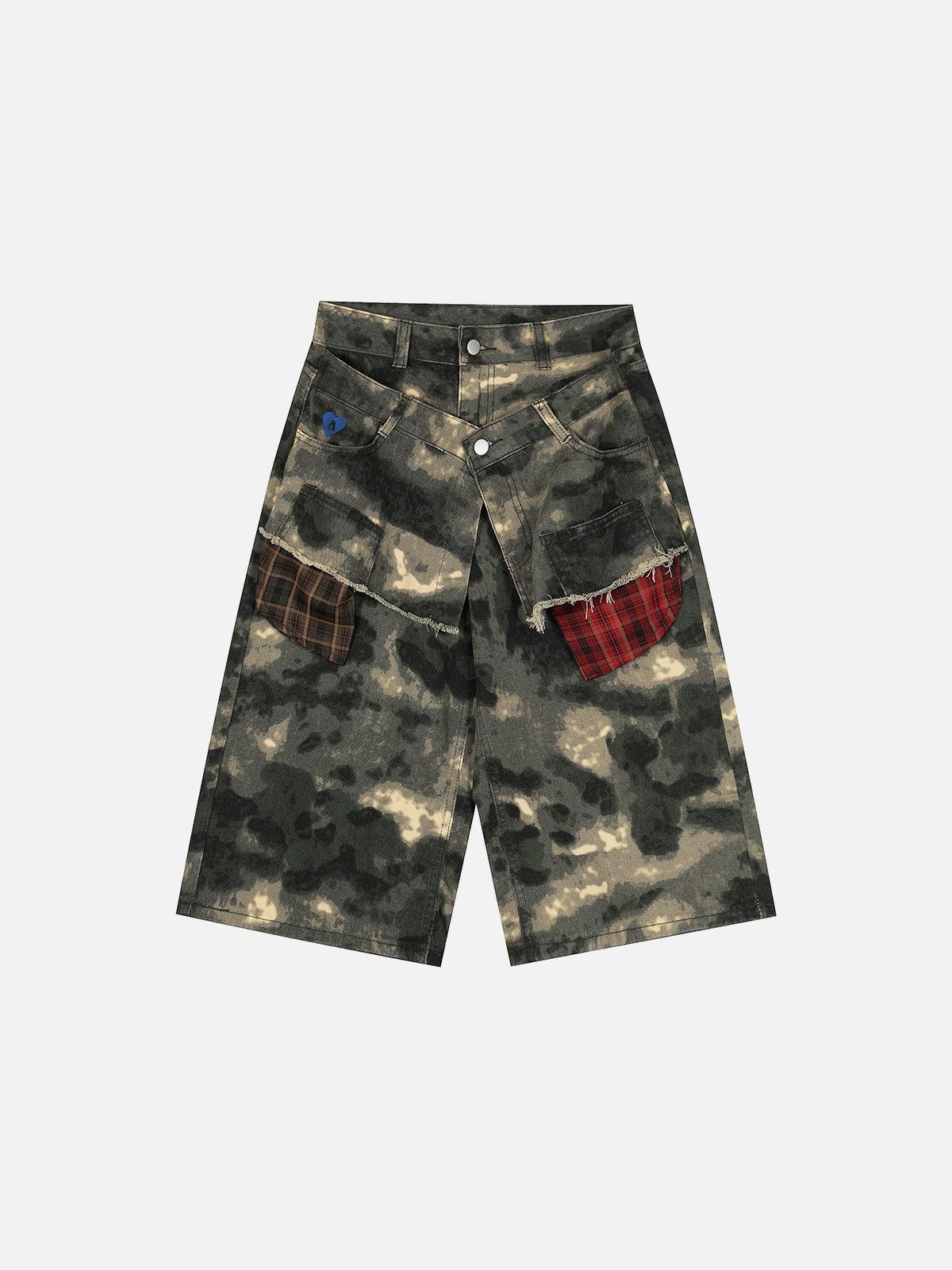 Aelfric Eden Double Waist Camouflage Longline Jorts Product Image