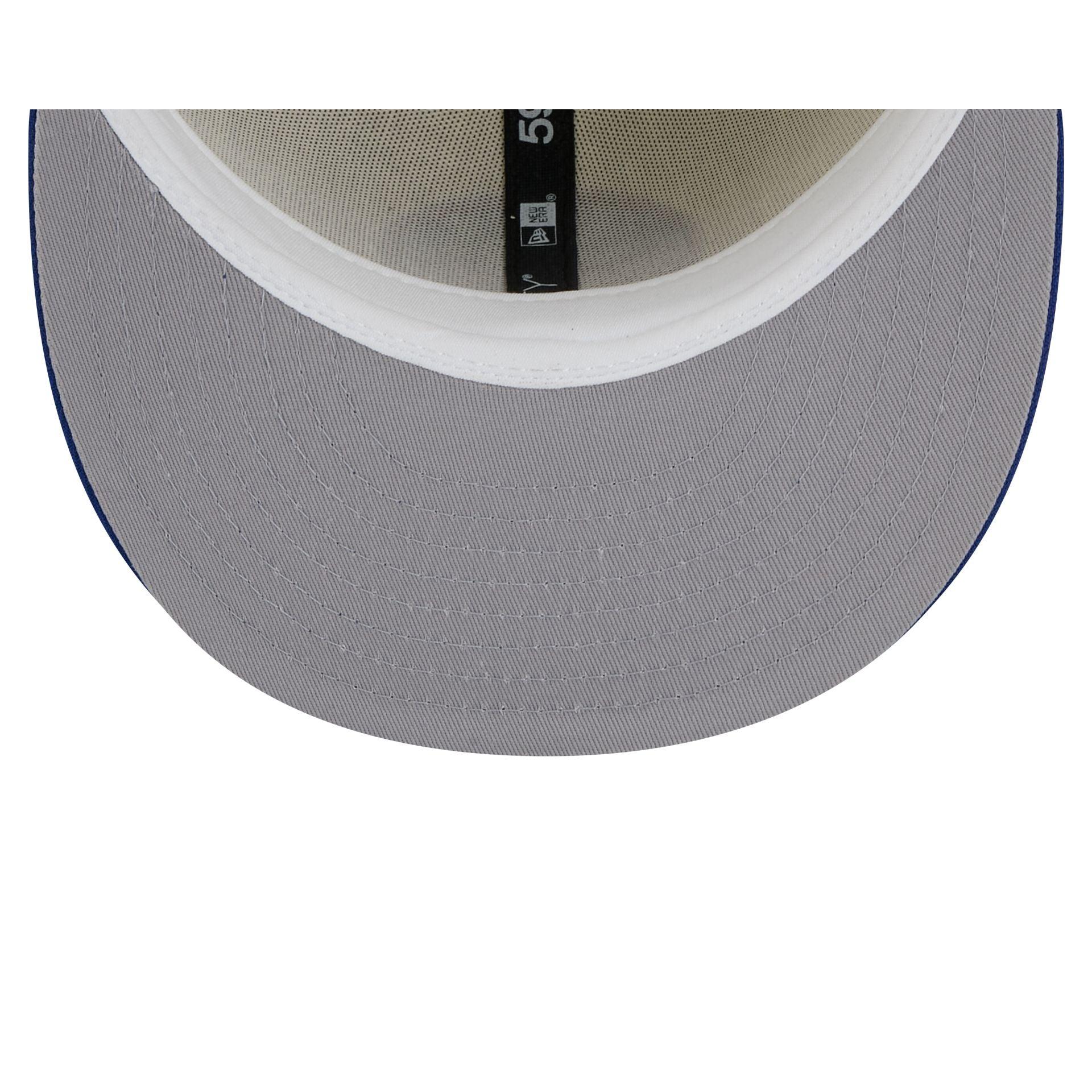 New York Islanders Chrome White 59FIFTY Fitted Hat Male Product Image