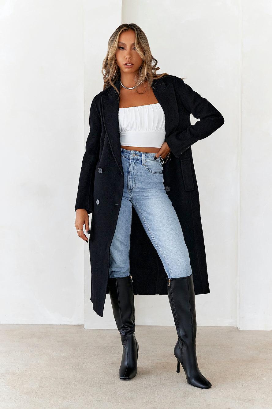 Allured Coat Black Product Image