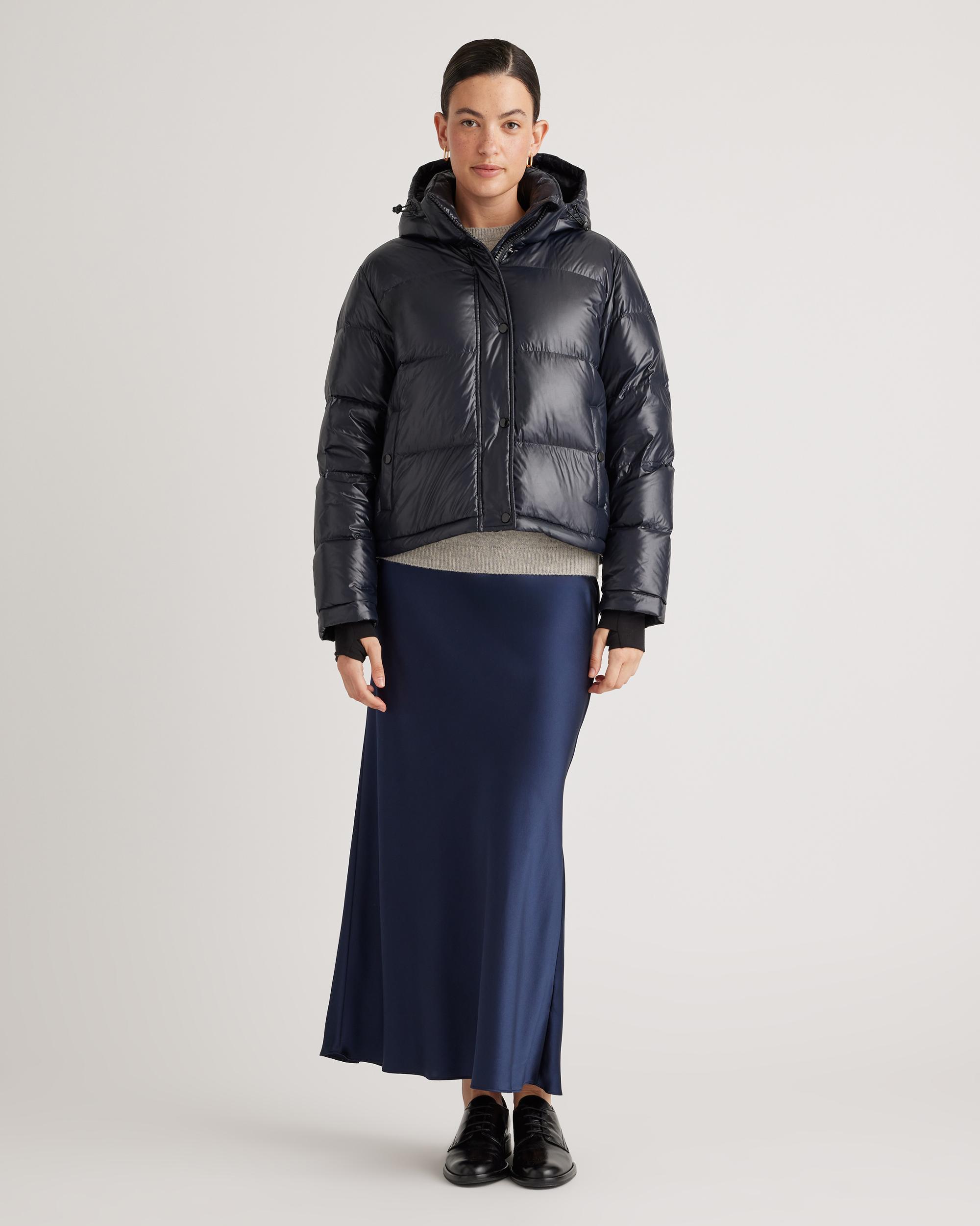 Quince | Women's Responsible Down Cropped Puffer Jacket Size XS, Recycled Polyester Product Image