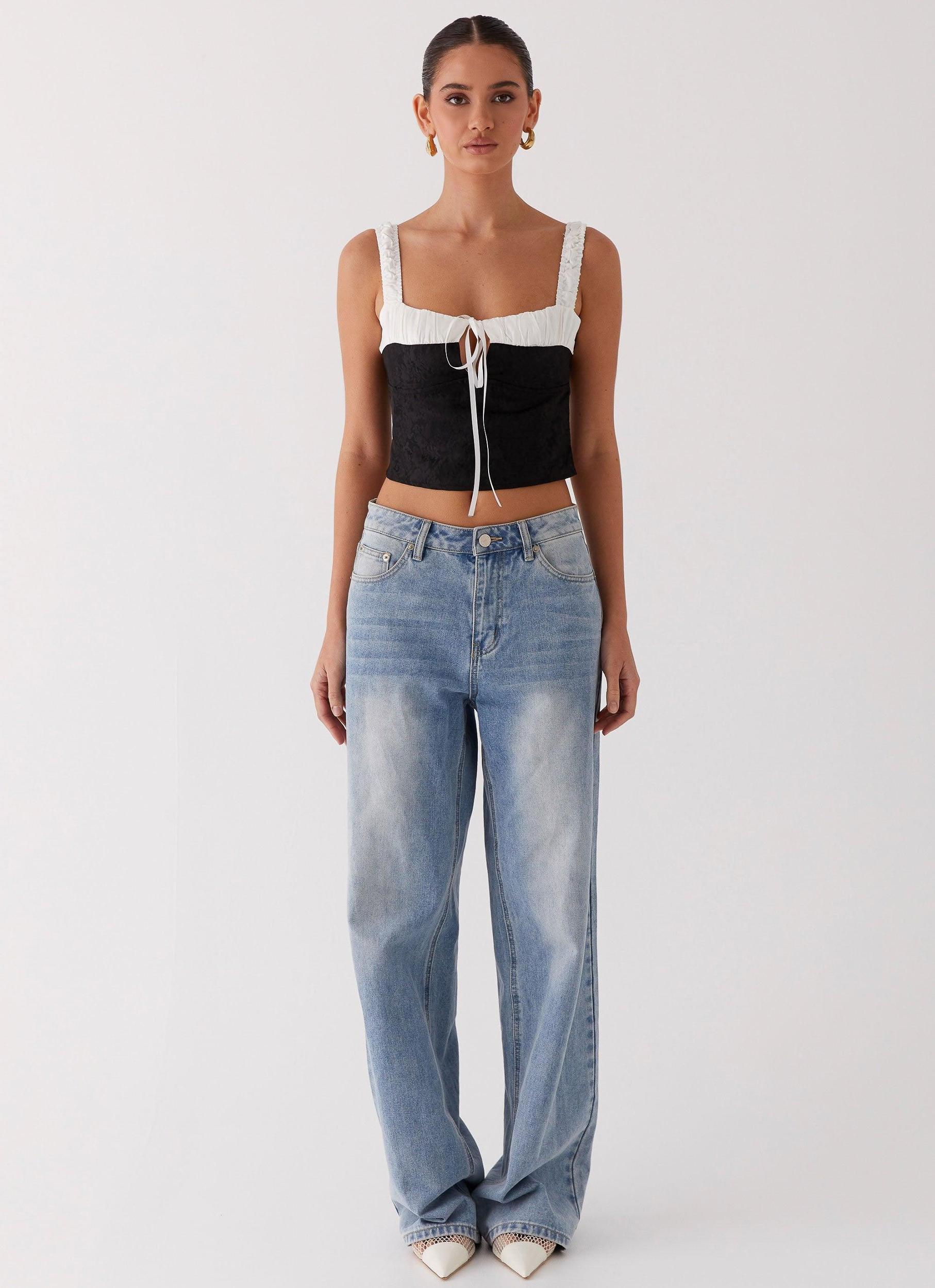 Ryder Bustier Top - Black Product Image