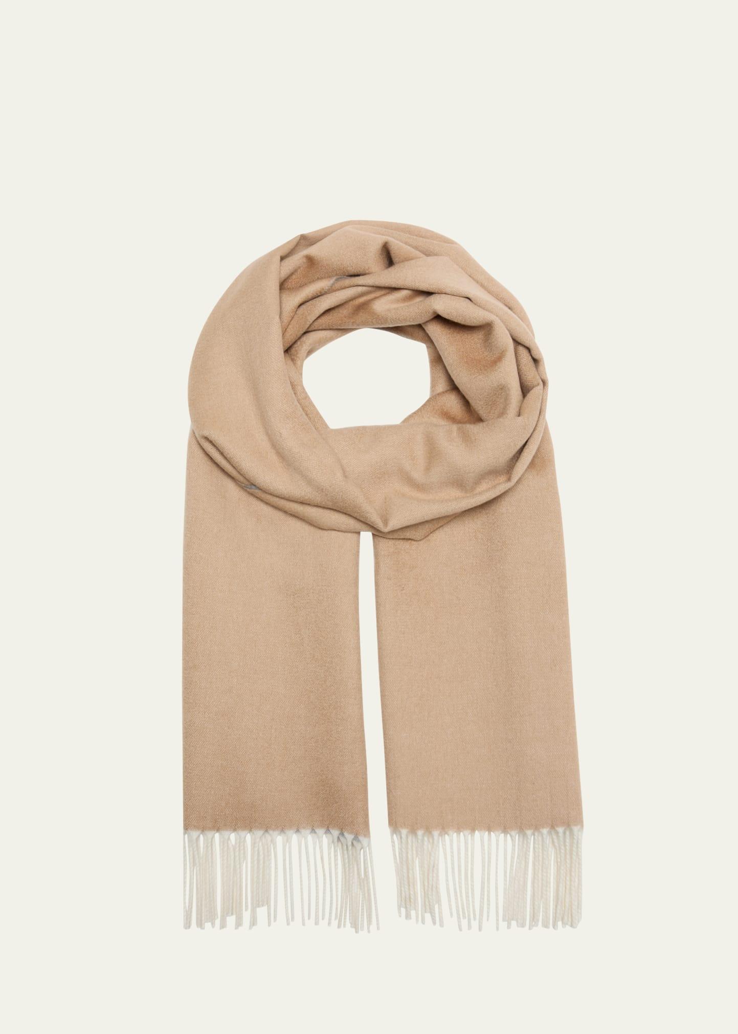 Cashmere Sciarpa Two-Tone Fringe-Trim Scarf Product Image