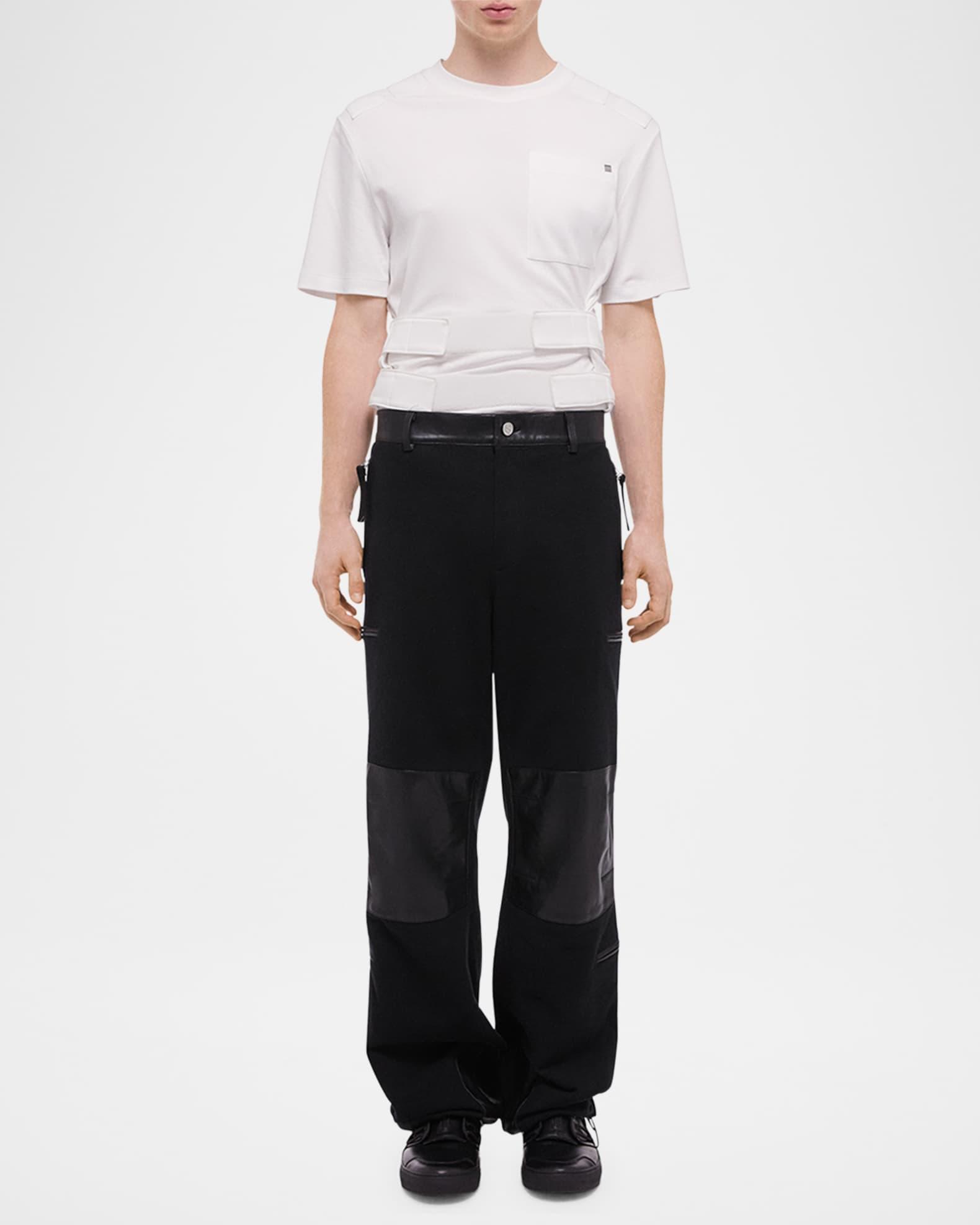 Men's Work Pants with Leather Patches Product Image