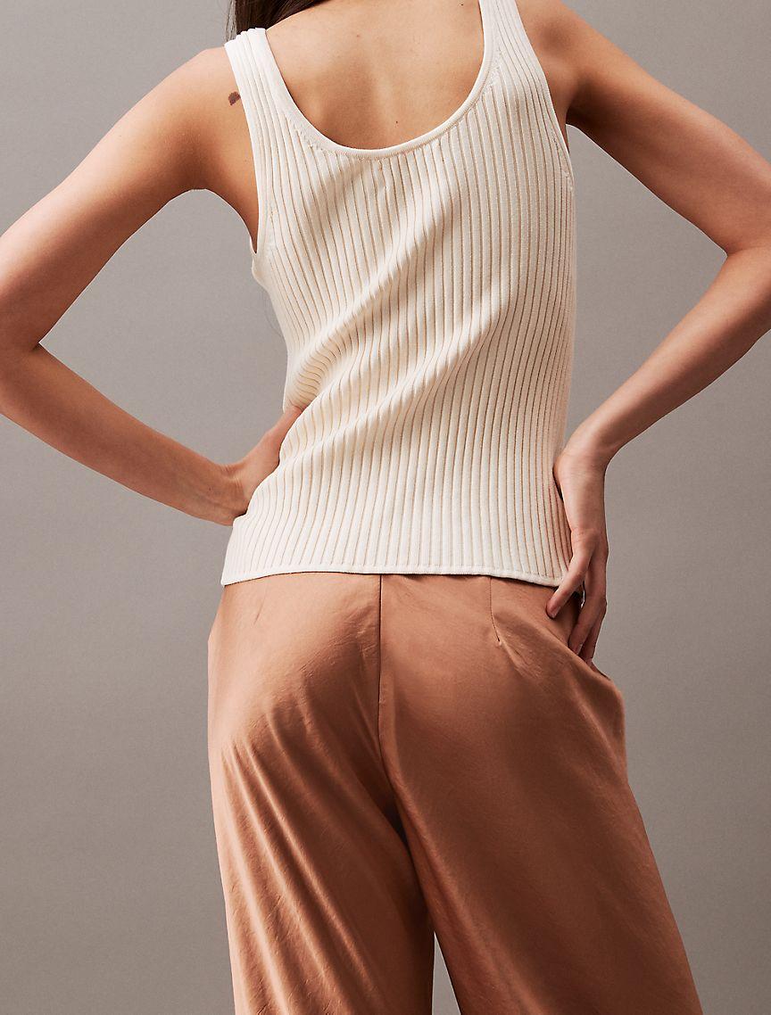 Crushed Satin Wide Leg Pants Product Image