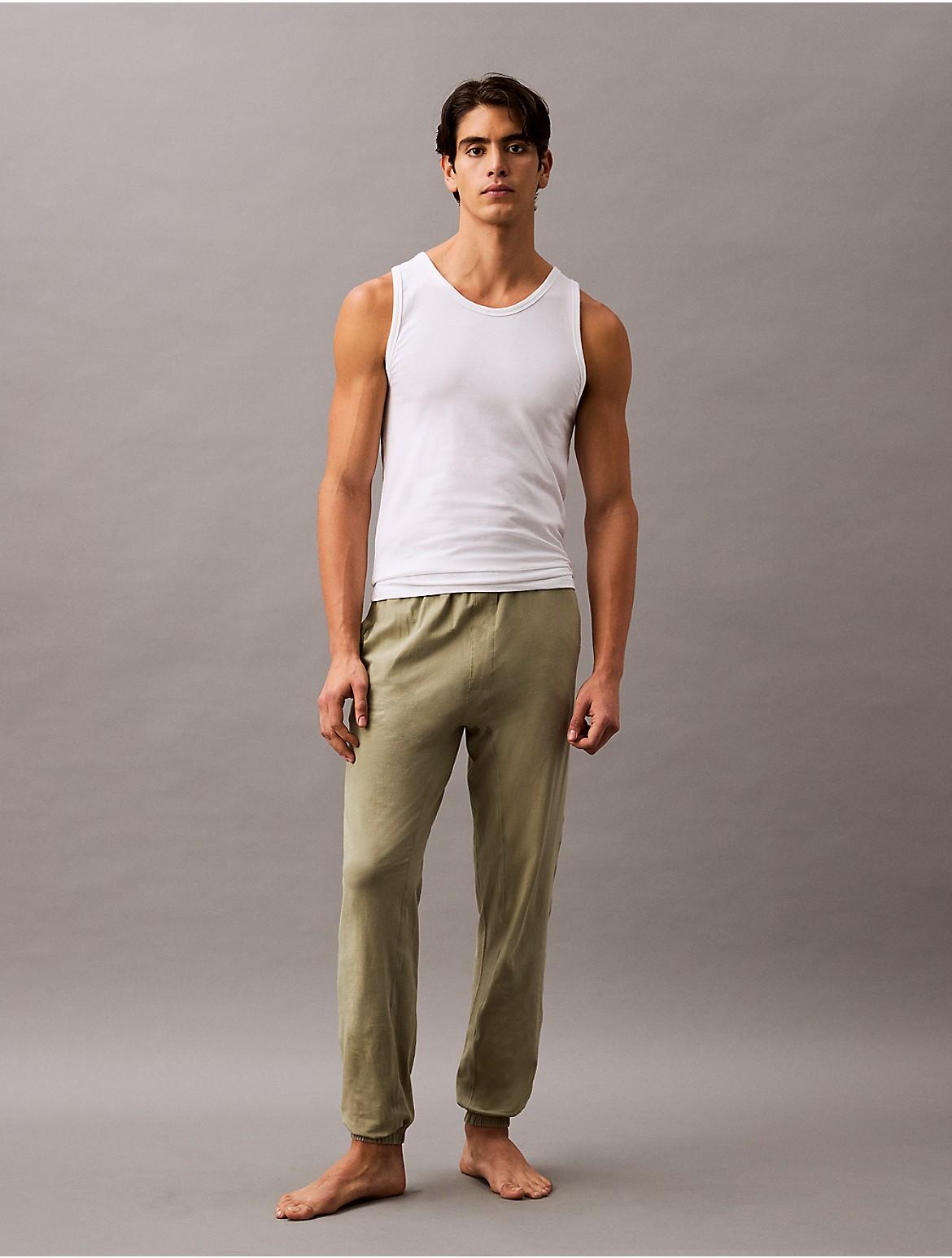 Calvin Klein Mens Icon Cotton Stretch Sleep Joggers - Blue Product Image