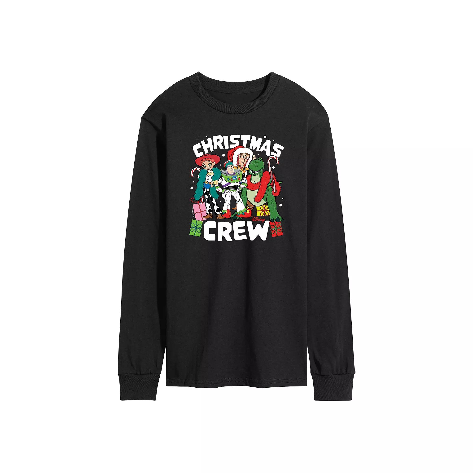 Disney / Pixar's Toy Story 4 Men's Christmas Crew Long Sleeve Graphic Tee,  Product Image