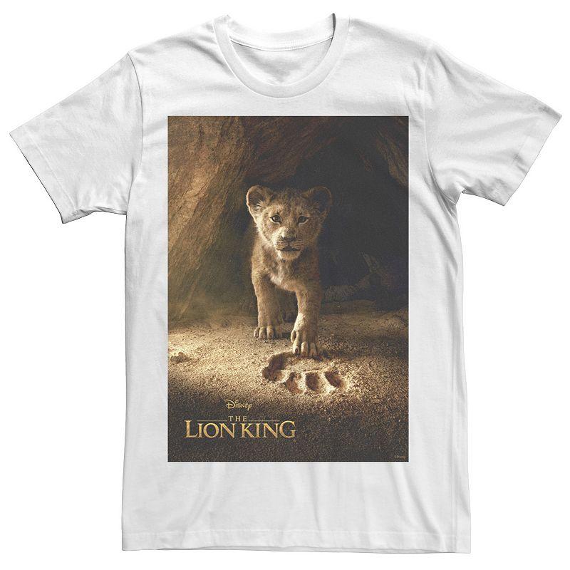 Disney's The Lion King Men's Simba Paw Live Action Movie Poster Tee,  Product Image