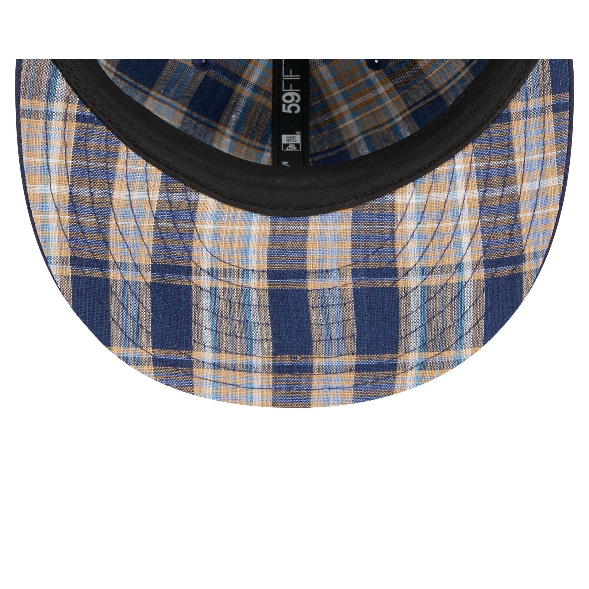 St. Louis Cardinals Blue Tartan 59FIFTY Fitted Hat Male Product Image