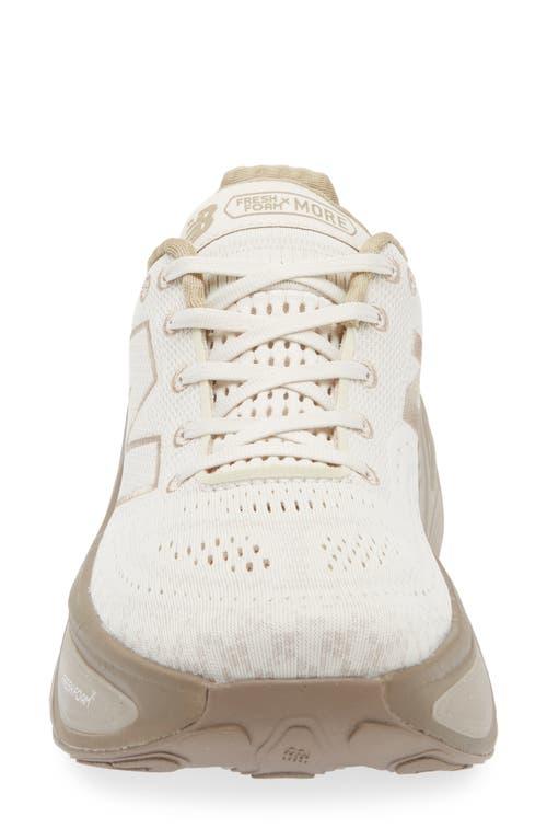 New Balance Fresh Foam X More v5 Running Shoe in Linen/Dark Stoneware at Nordstrom, Size 13 Women's Product Image