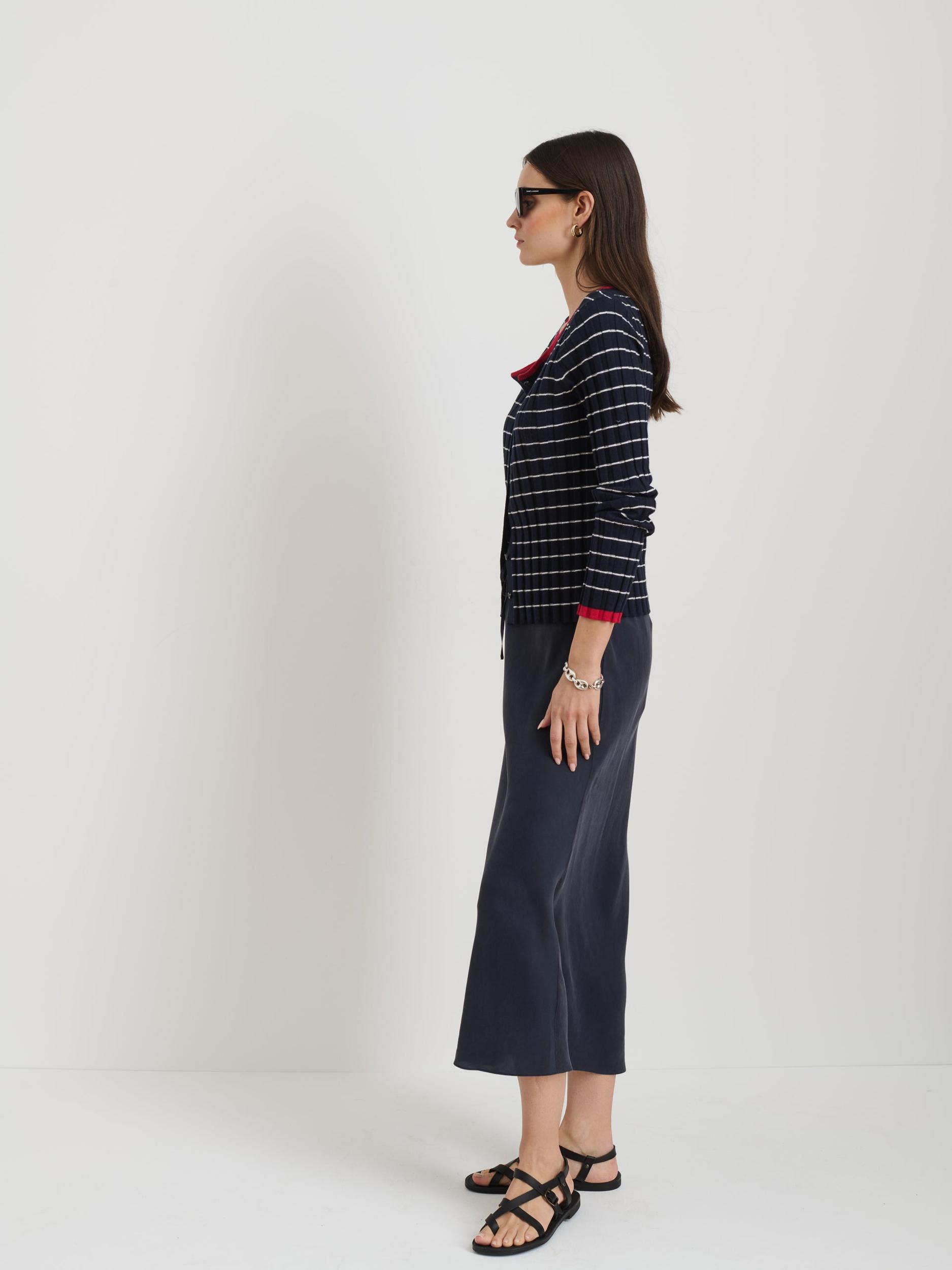 Lilly Slip Skirt In Washed Silk Product Image