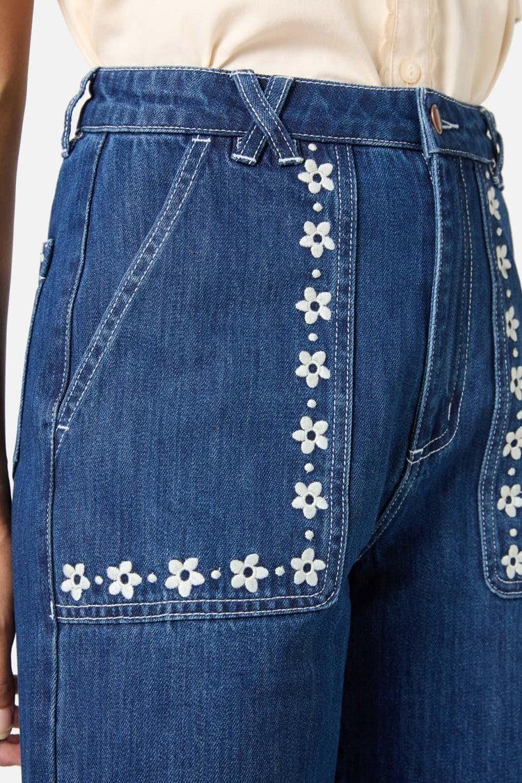 Meg Daisy Embroidered Jean Product Image