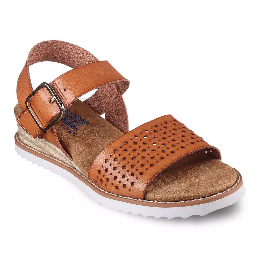 Skechers Womens Sunny Flair Low Wedge Sandal Product Image