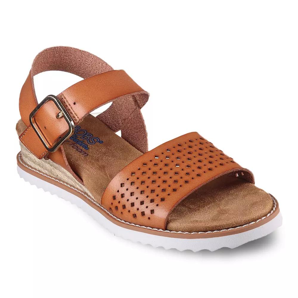 Skechers Womens Sunny Flair Low Wedge Sandal Product Image