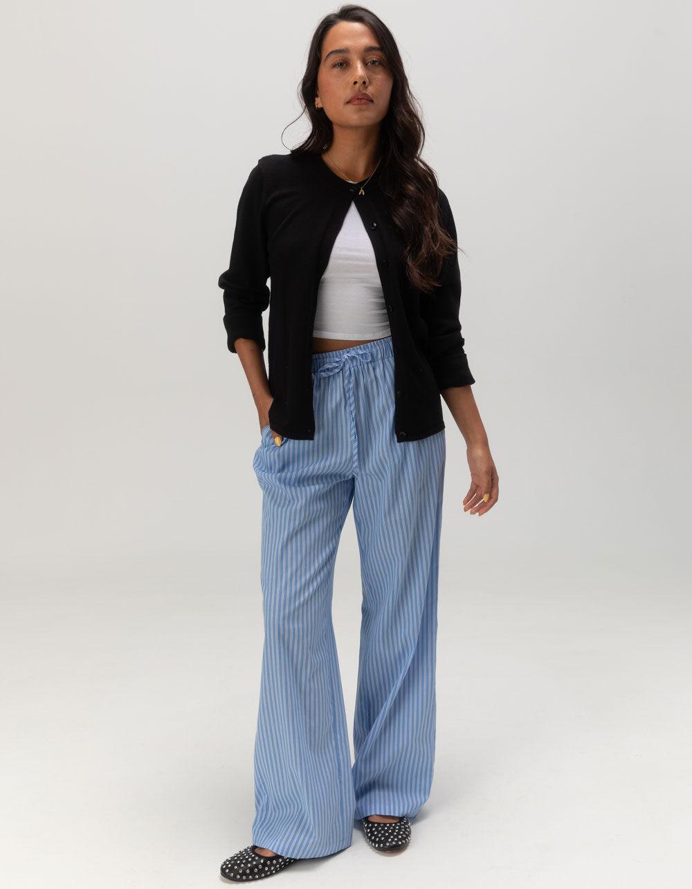 RSQ Womens Crewneck Button Cardigan - BLACK Product Image