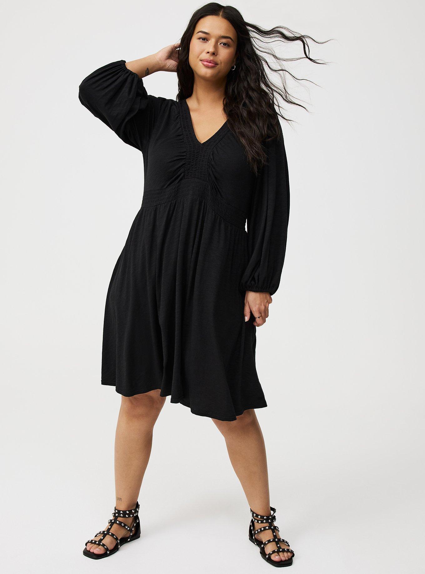 Deep V-Neck Mini Dress Product Image