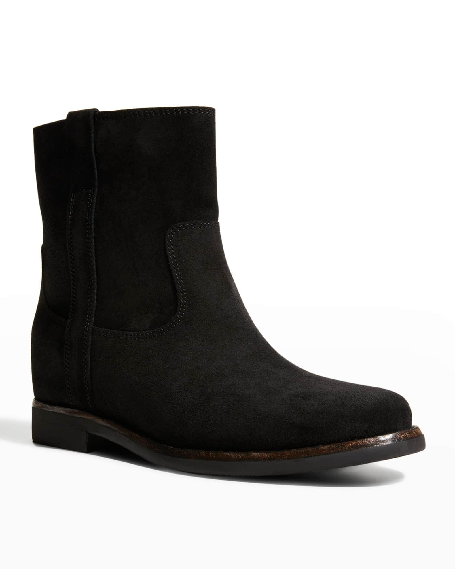 Susee Suede Western Ankle Booties Product Image