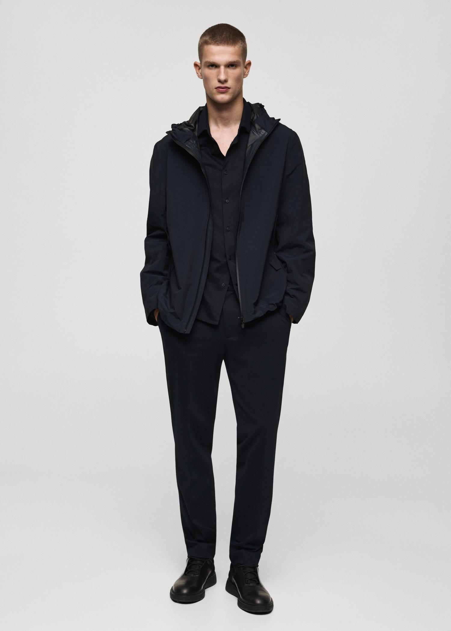 Crease-resistant regular-fit shirt - Men | MANGO USA Product Image