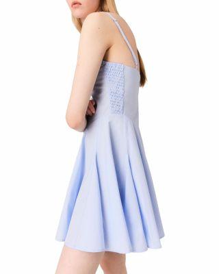 Flared Cotton Mini Dress Product Image