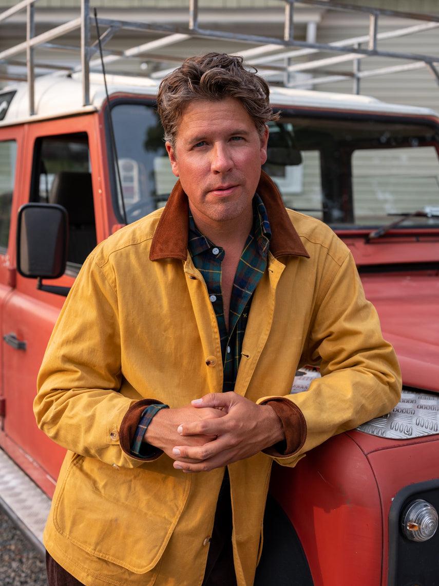 Gamekeeper Jacket in Goldenrod Waxed Canvas Product Image