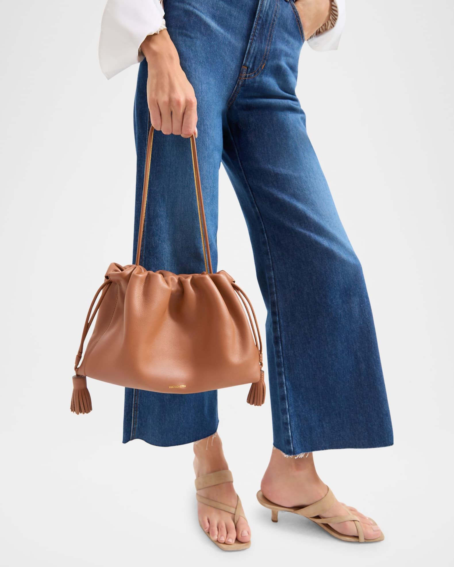 Stash Ruched Leather Shoulder Bag Product Image