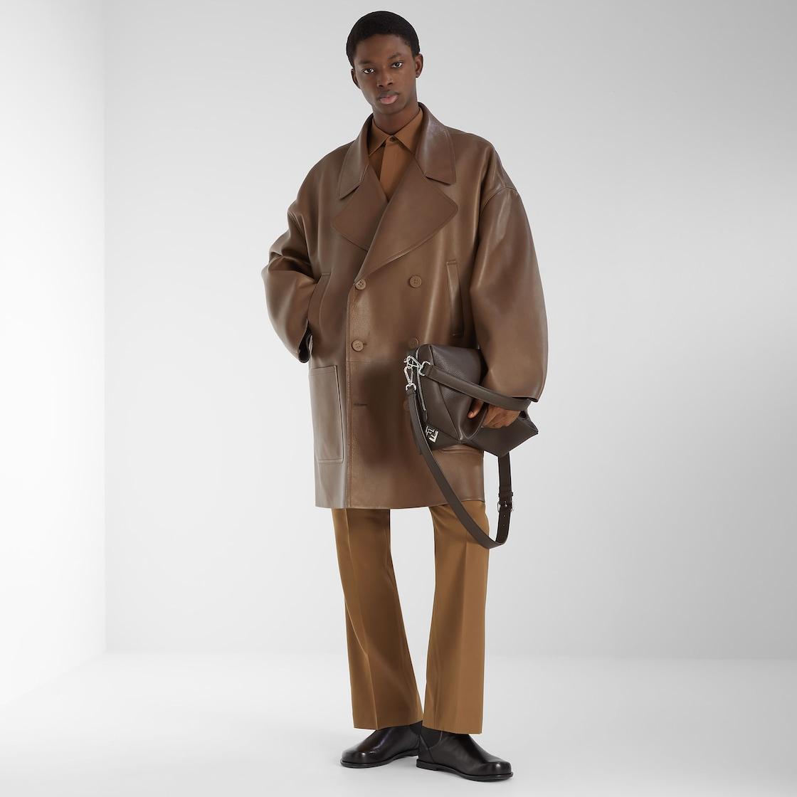 Fendi Lui LargeDark brown leather bag Product Image