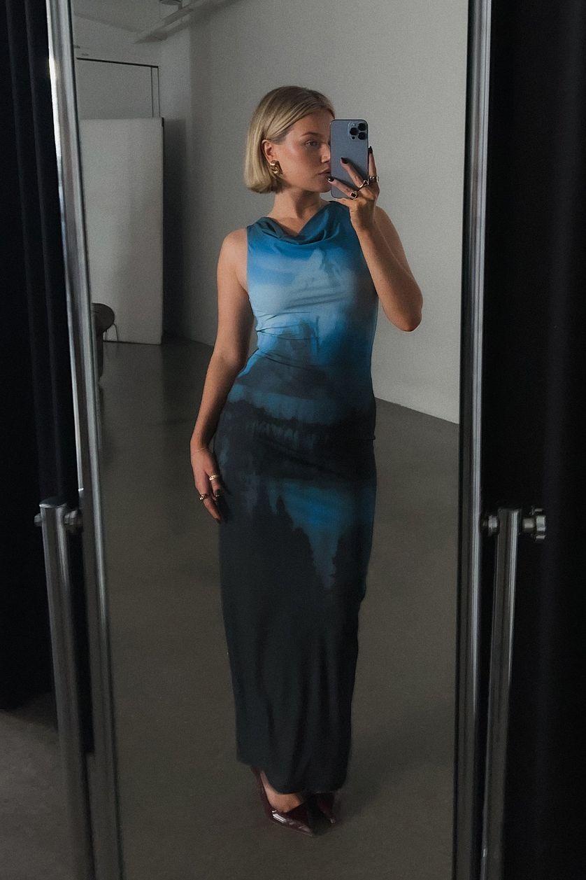 Sleeveless Mesh Maxi Dress Product Image