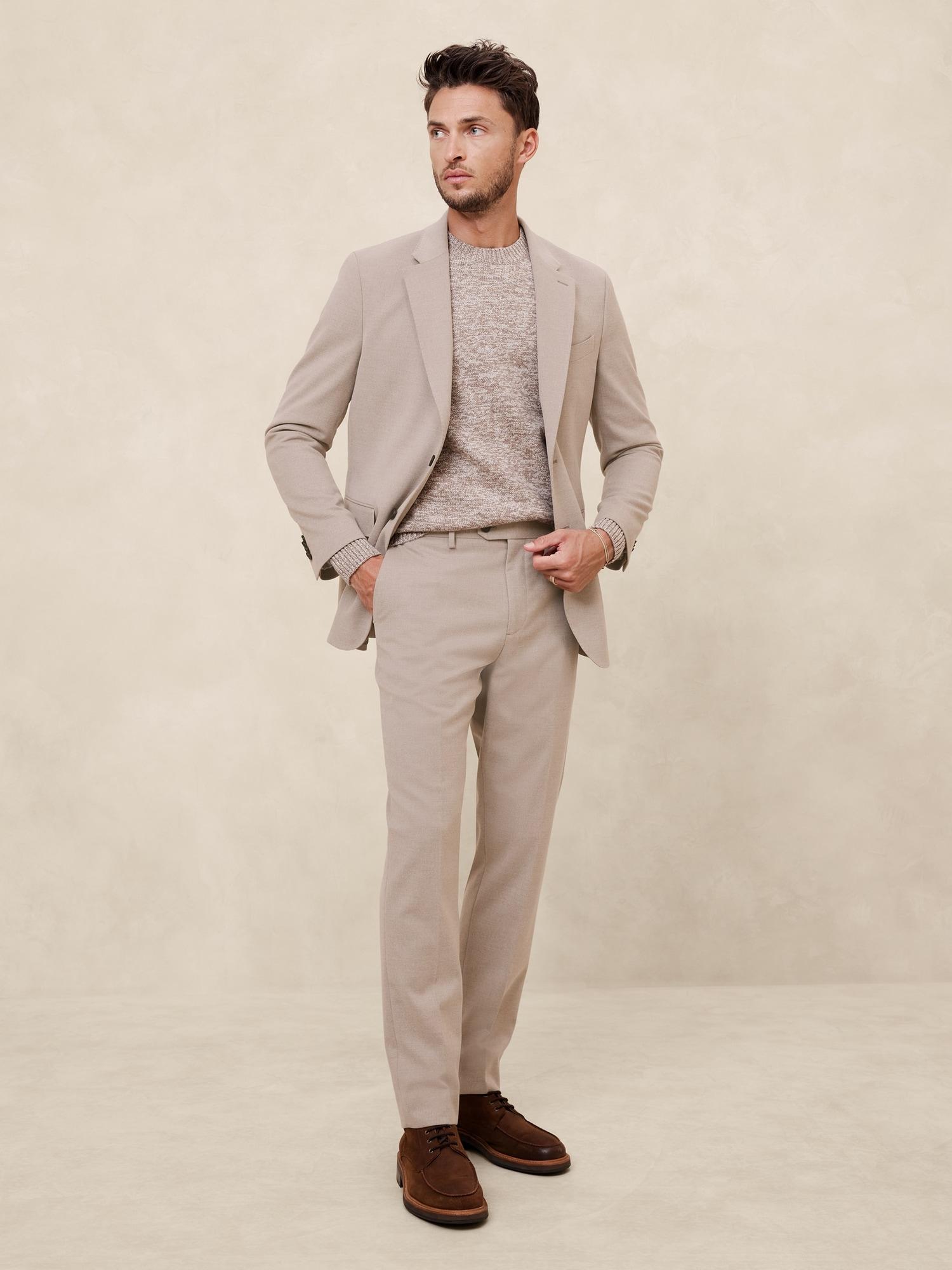 Tailored-Fit Flannel Suit Trouser Product Image