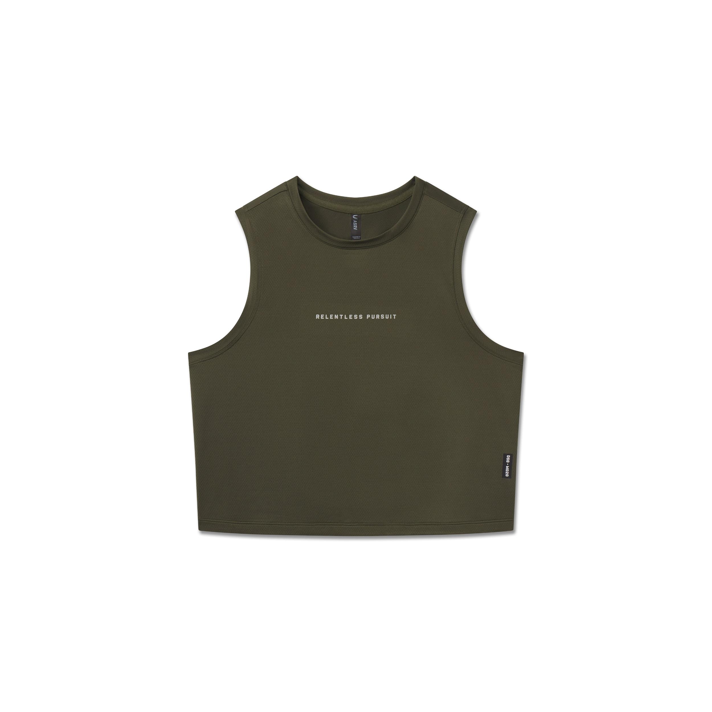 W020. AeroSilver® Tank Top - Olive "RP" Product Image