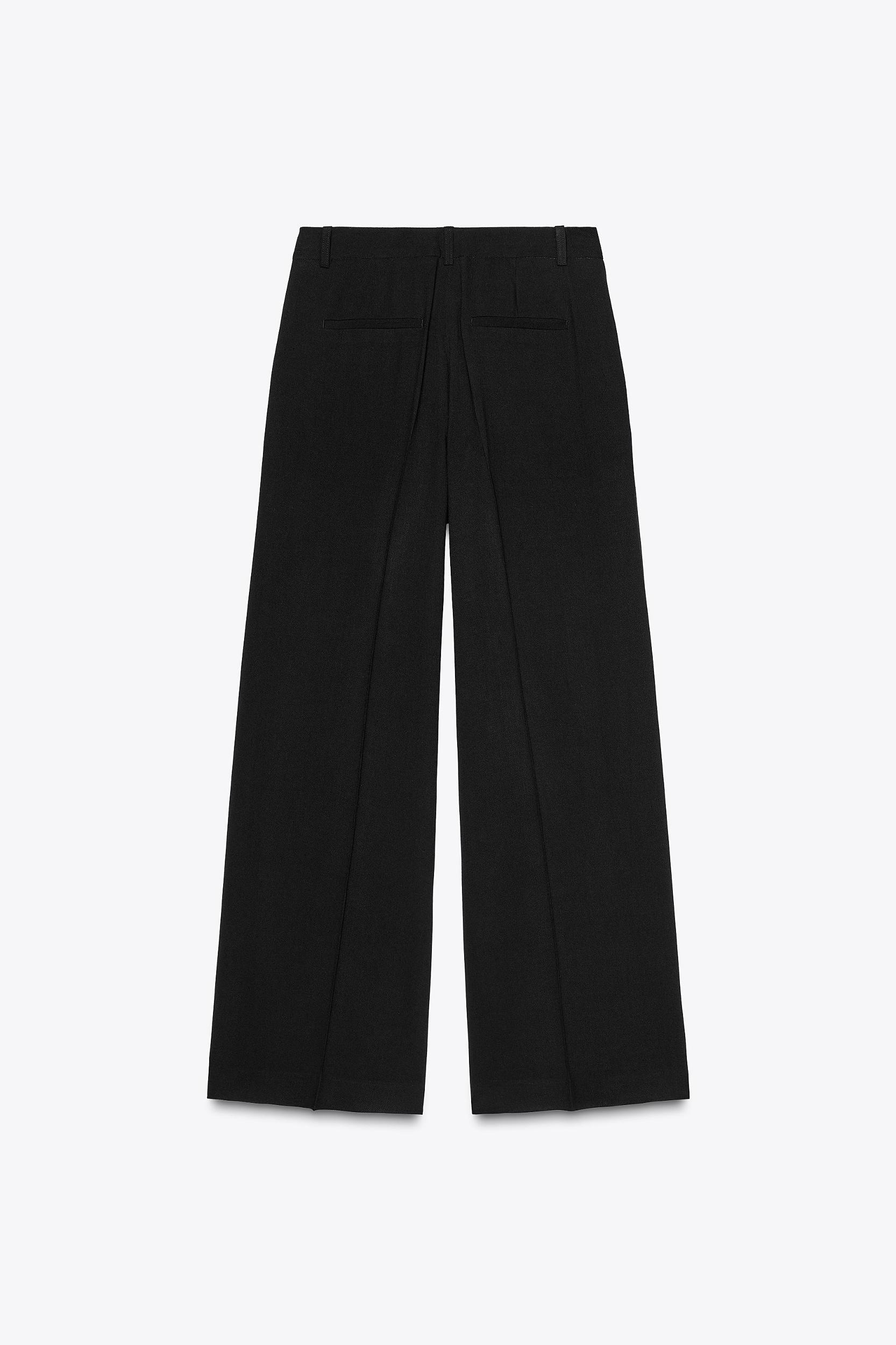 WIDE LEG PANTS WITH DARTS Product Image