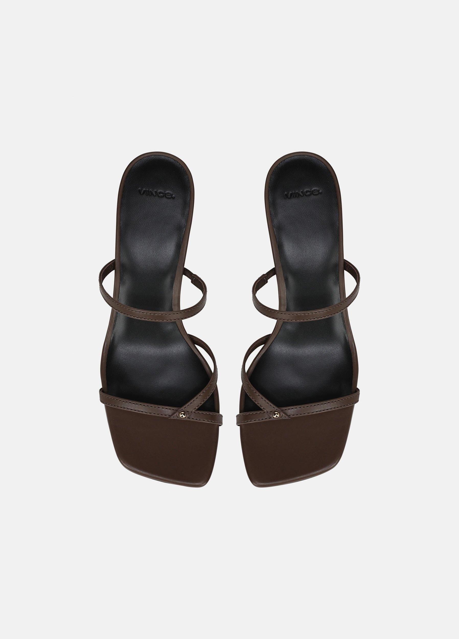 Ona Leather Heeled Sandal Product Image