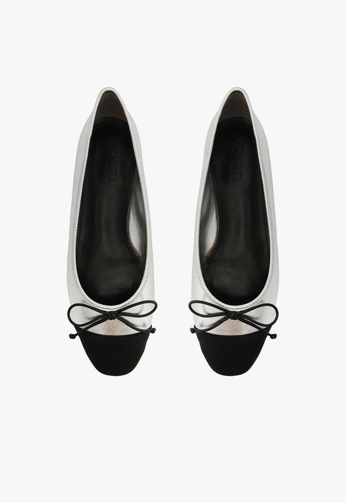 Arissa Metallic Leather Flat Product Image