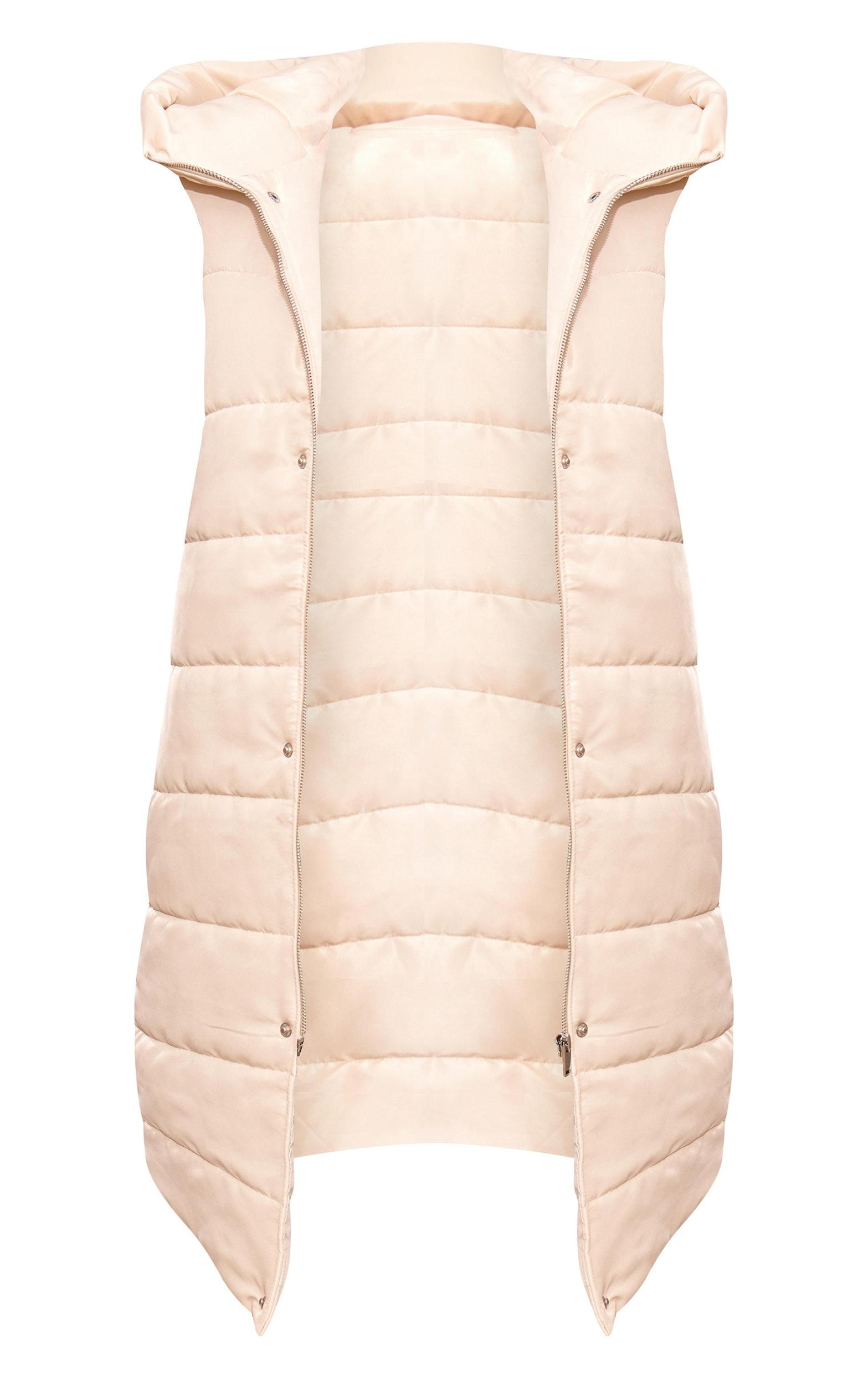 Stone Longline Puffer Vest Product Image