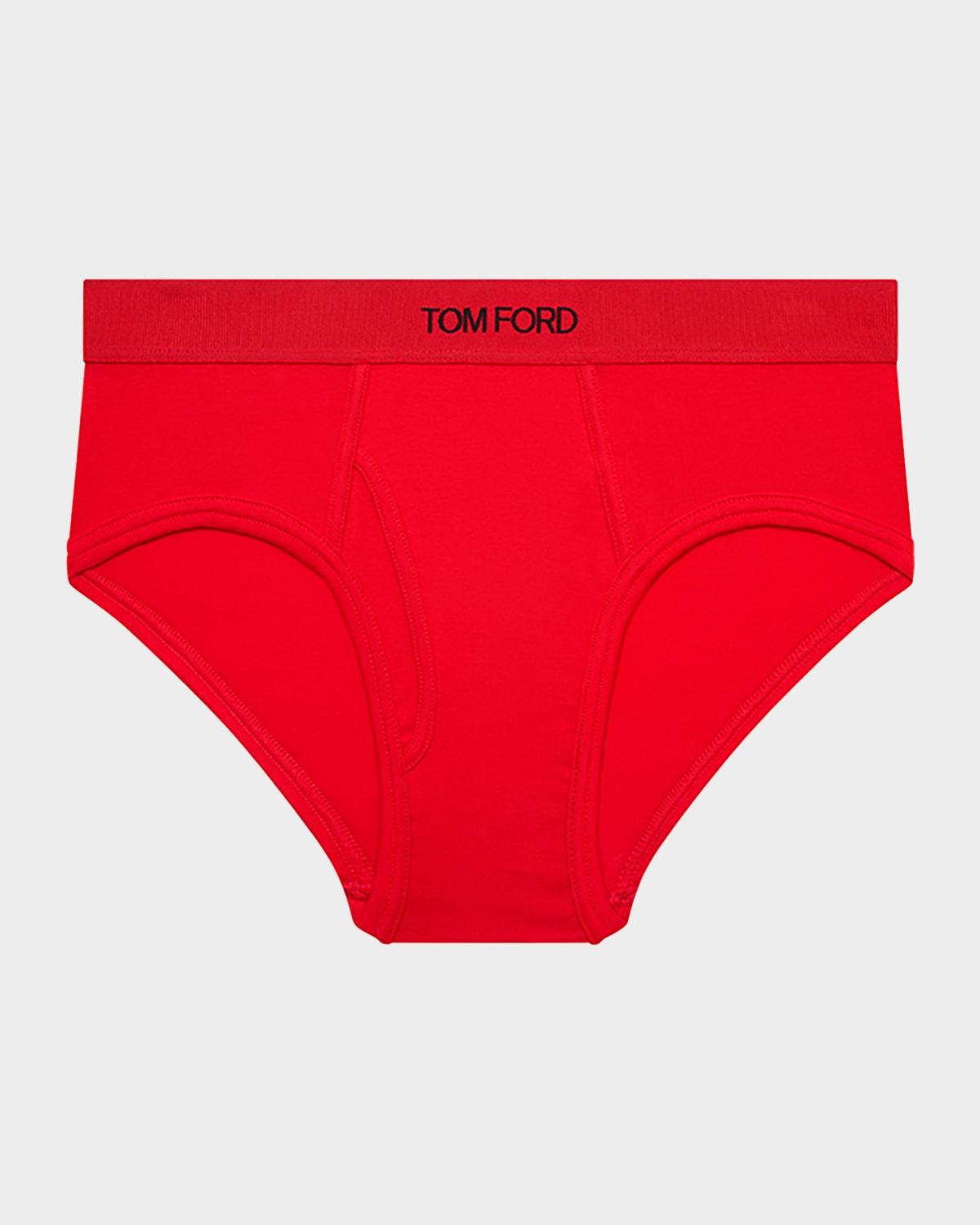 Mens Cotton-Stretch Jersey Briefs Product Image