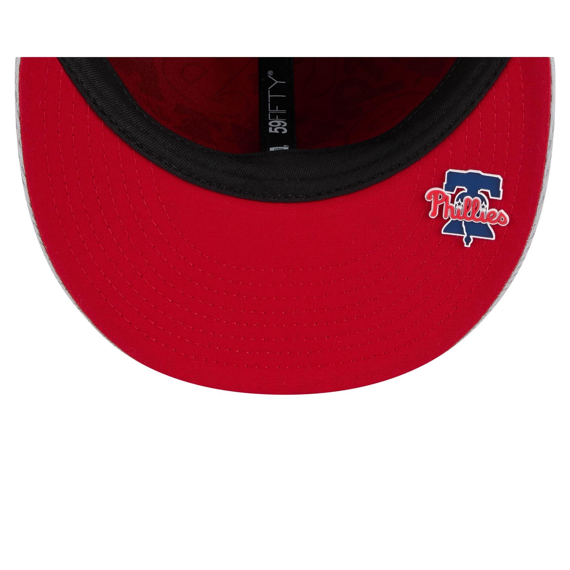 Philadelphia Phillies 2025 Clubhouse Gray 59FIFTY Fitted Hat Male Product Image