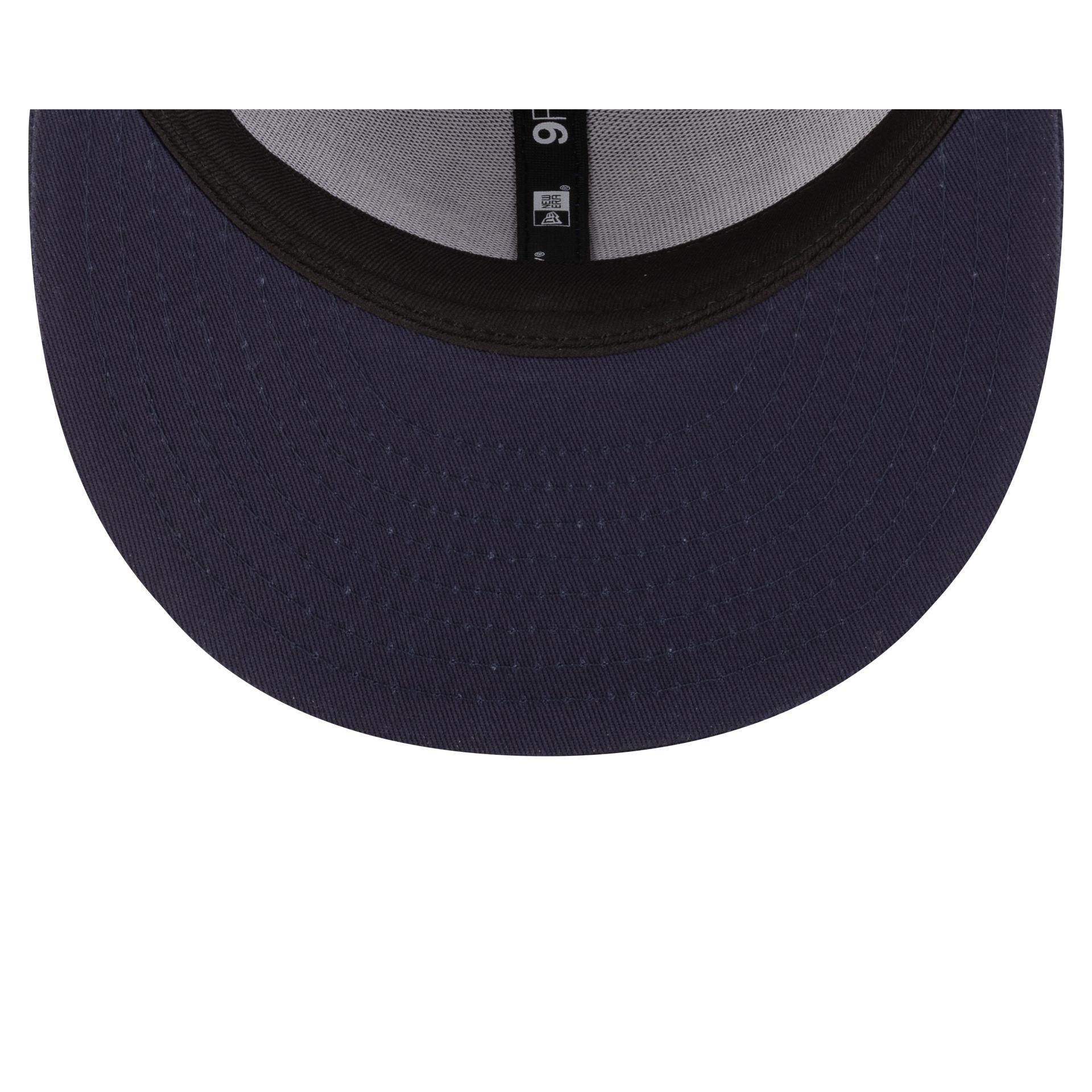 Denver Broncos 2025 Sideline Cold Weather Steel Clouds Split Panel 9FIFTY Snapback Hat Male Product Image