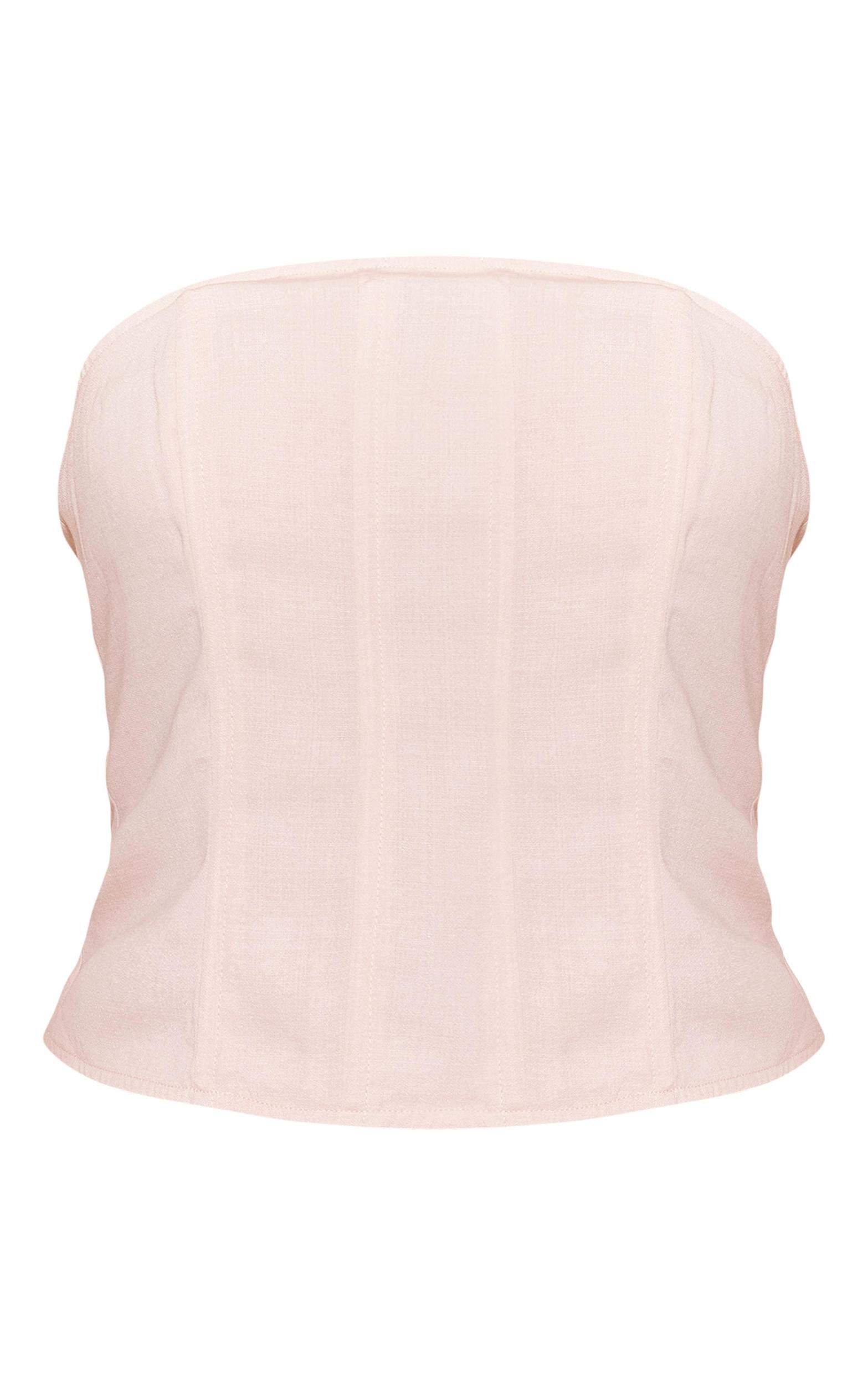 Peach Zip Up Corset Product Image