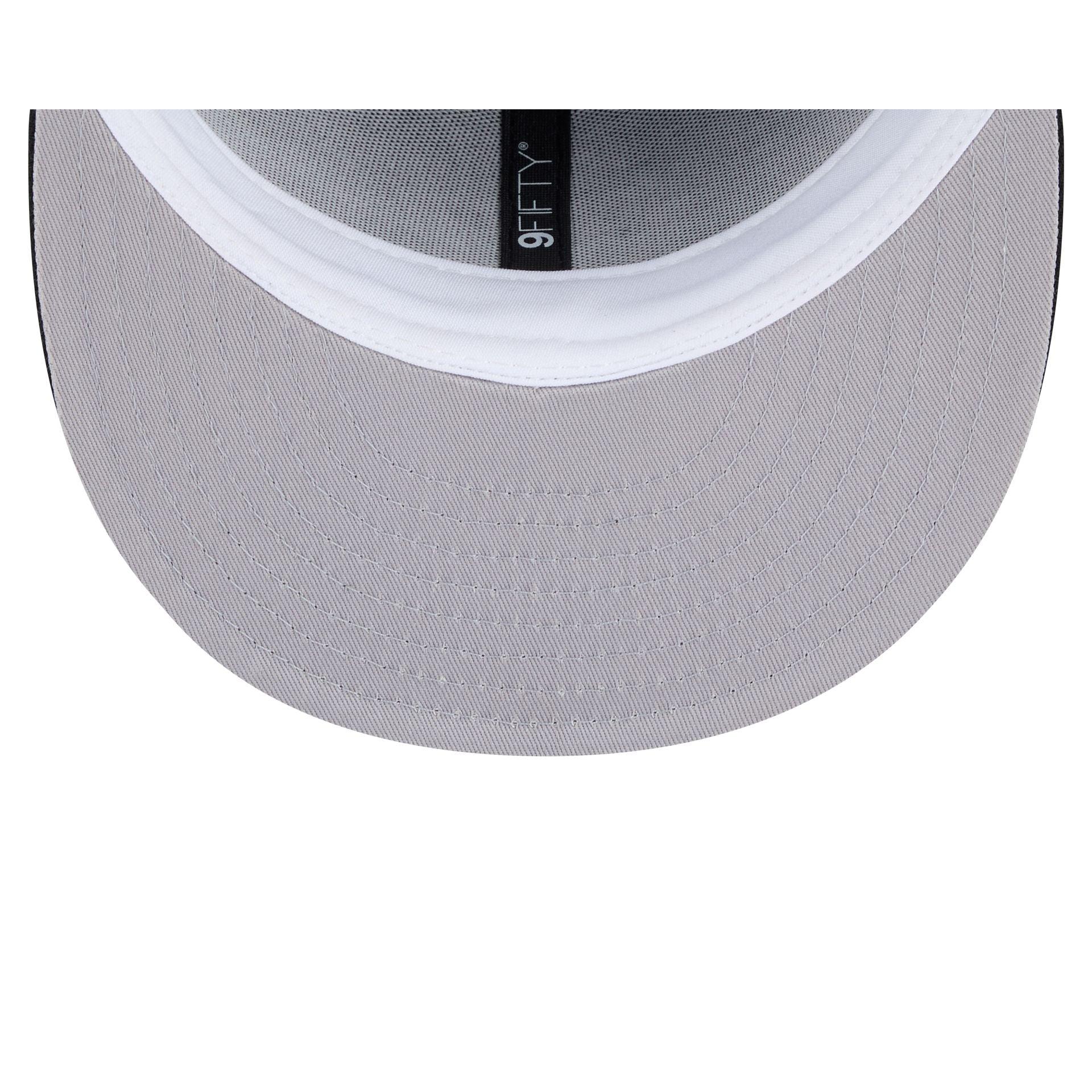 Ohio State Buckeyes Black & White 9FIFTY Snapback Hat Male Product Image