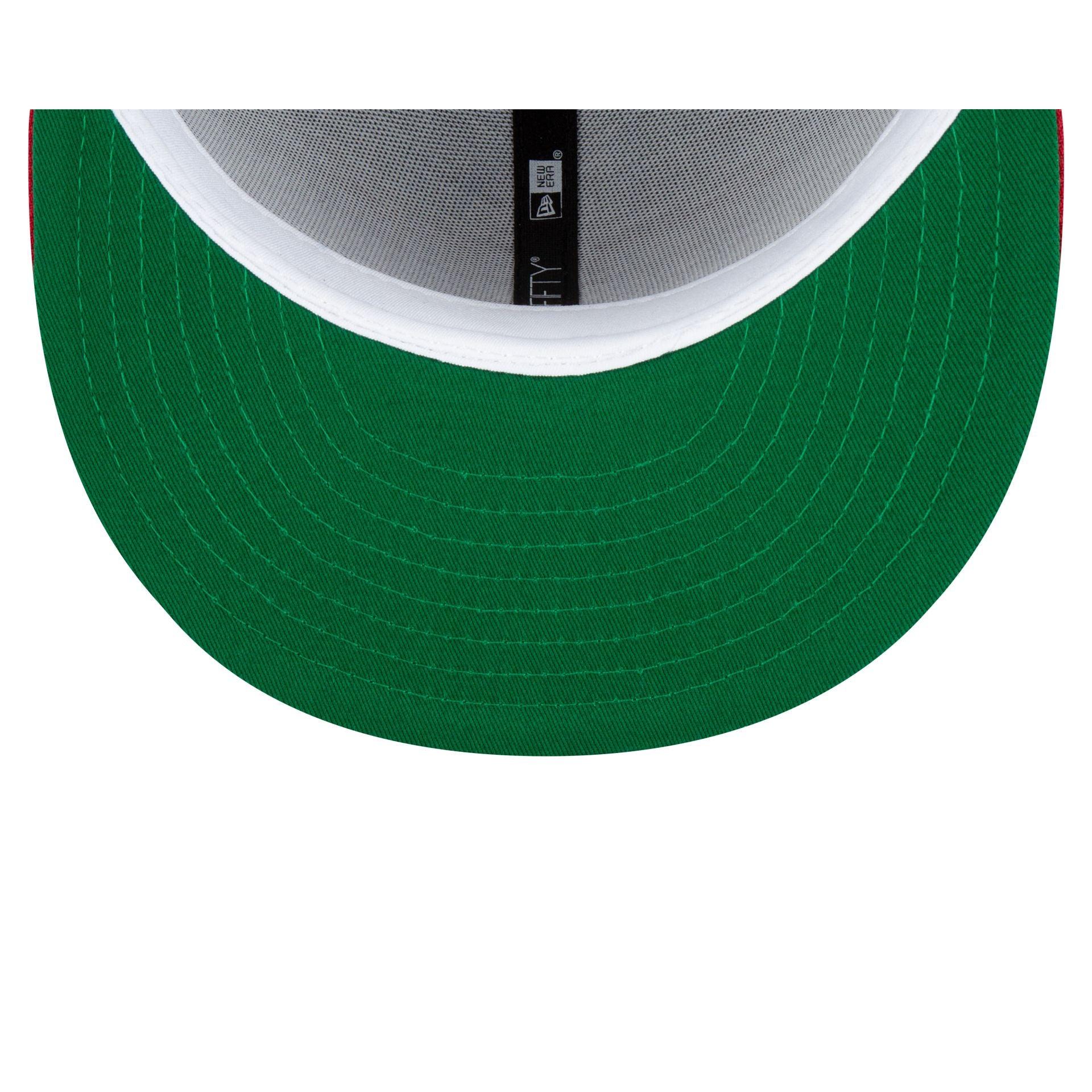 Just Caps NBA Champion Pinstripe Miami Heat 9FIFTY Snapback Hat Male Product Image